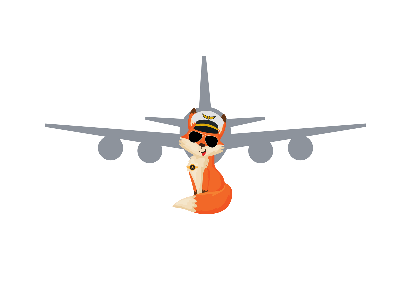  Fox with Plane
